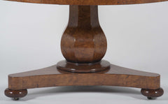 William IV Burr Ash & Brown Oak Center Table