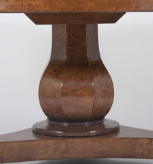 William IV Burr Ash & Brown Oak Center Table