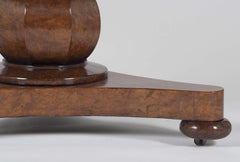 William IV Burr Ash & Brown Oak Center Table