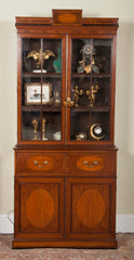 Rare Near Pair of Regency Bookcases