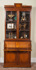 Rare Near Pair of Regency Bookcases