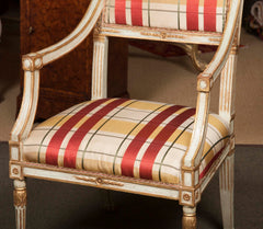 Italian 18th Century NeoClassical Painted Armchair