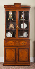 Rare Near Pair of Regency Bookcases