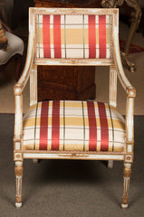 Italian 18th Century NeoClassical Painted Armchair