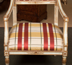 Italian 18th Century NeoClassical Painted Armchair