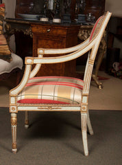Italian 18th Century NeoClassical Painted Armchair