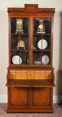 Rare Near Pair of Regency Bookcases