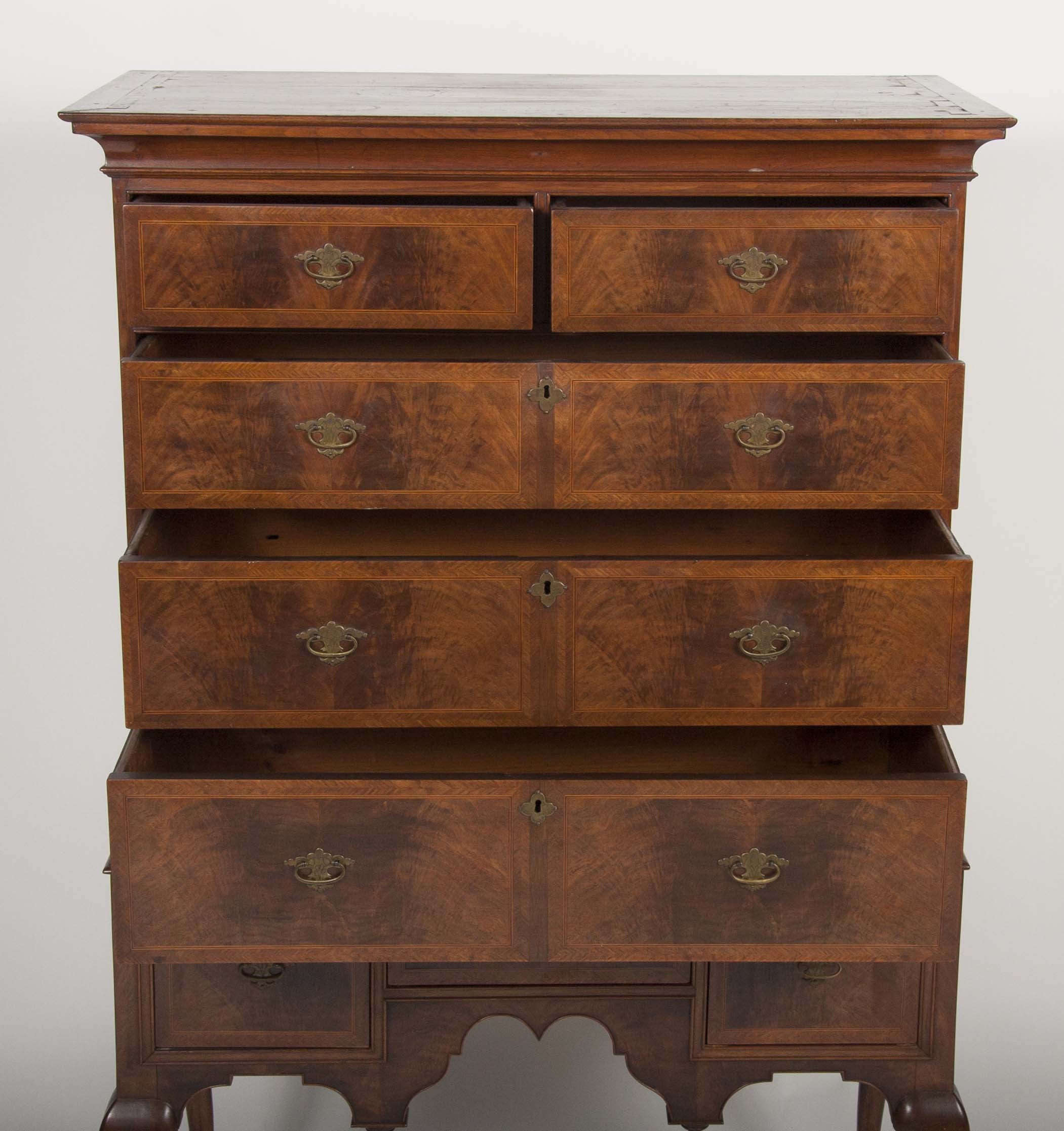 Desirable New England Diminutive Two Part Highboy