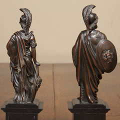 Pair of Italian Bronze Figures of Mars & Minerva by Bartoli