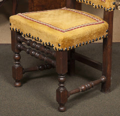 Pair of 17th Century Style Italian Side Chairs