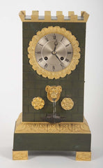 A French Gilt Bronze Mantle Clock