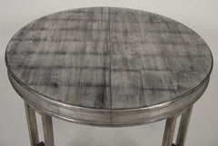 Silver Leaf Dining Table by James Mont