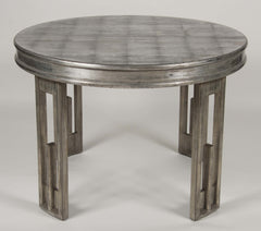 Silver Leaf Dining Table by James Mont