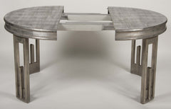 Silver Leaf Dining Table by James Mont