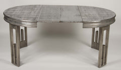 Silver Leaf Dining Table by James Mont