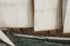 Waterline Model of a 4 Masted Schooner