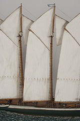 Waterline Model of a 4 Masted Schooner