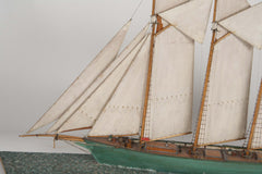 Waterline Model of a 4 Masted Schooner