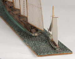 Waterline Model of a 4 Masted Schooner