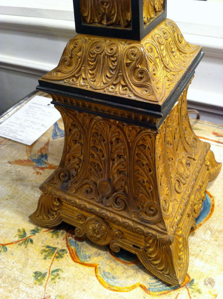 Neoclassical Gilt Bronze Table Lamp