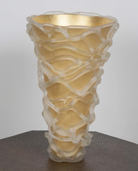 Gilt Glass Vase by Molly Stone (b.1950)