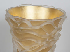 Gilt Glass Vase by Molly Stone (b.1950)