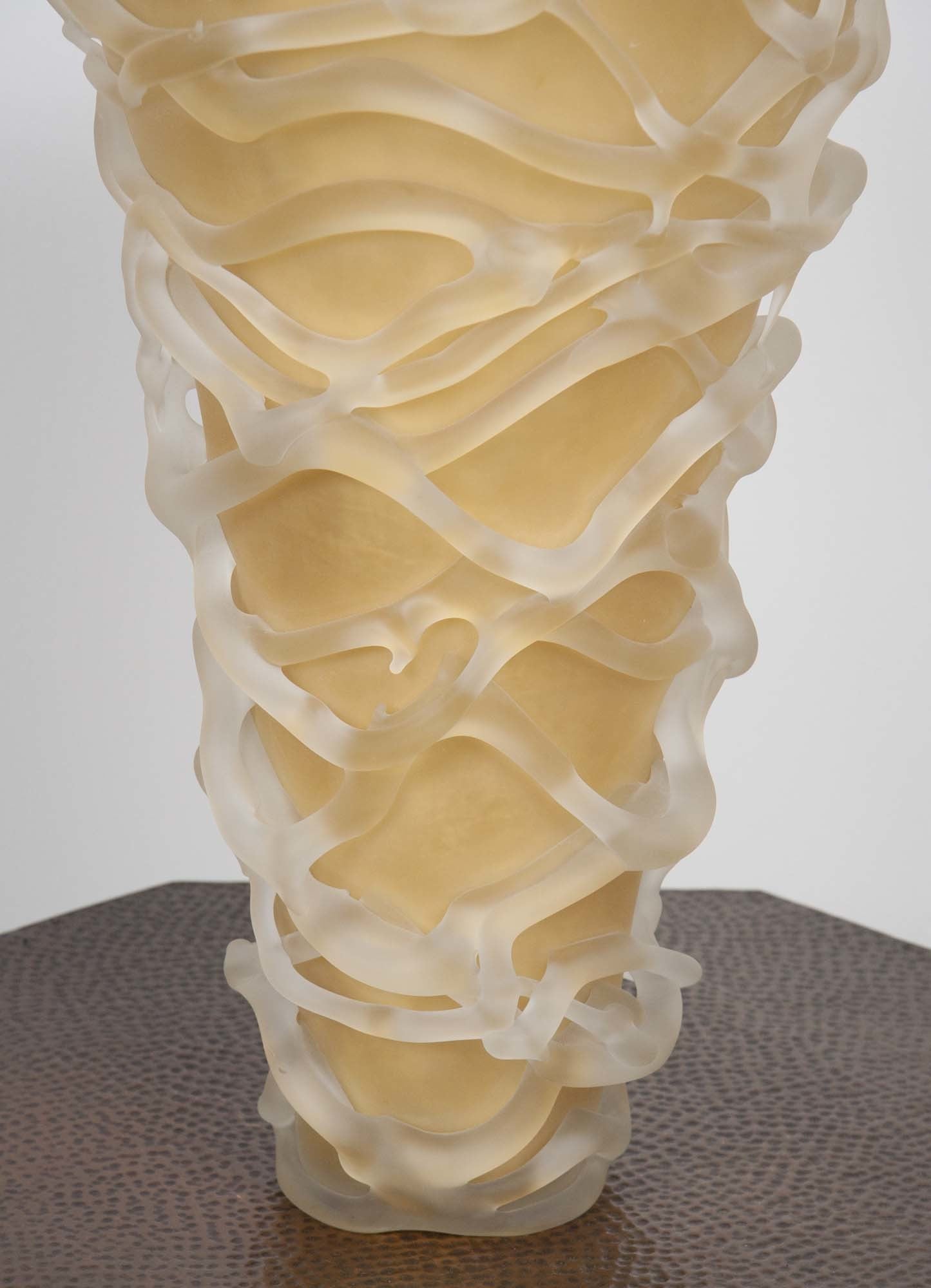 Gilt Glass Vase by Molly Stone (b.1950) Gilt Glass Vase by Molly Stone (b.1950)