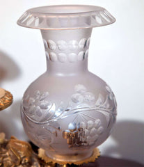 Bronze Dore Oil Lamps by Thomas Messenger
