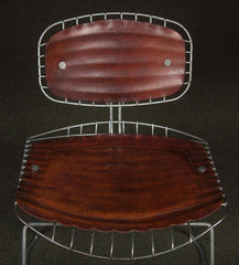 Set of Eight Beaubourg Chairs Designed by Michel Cadestin and Georges Laurent