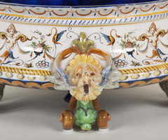 Polychrome Majolica Vessel by Ginori