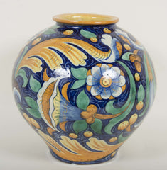 Two Polychrome Majolica Jars,  Priced Individually