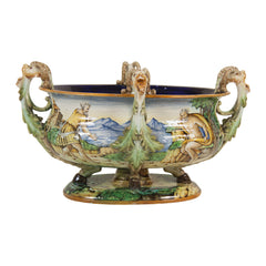 Italian Polychrome Majolica Vessel