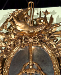 18th Century Italian Carved Giltwood Mirror