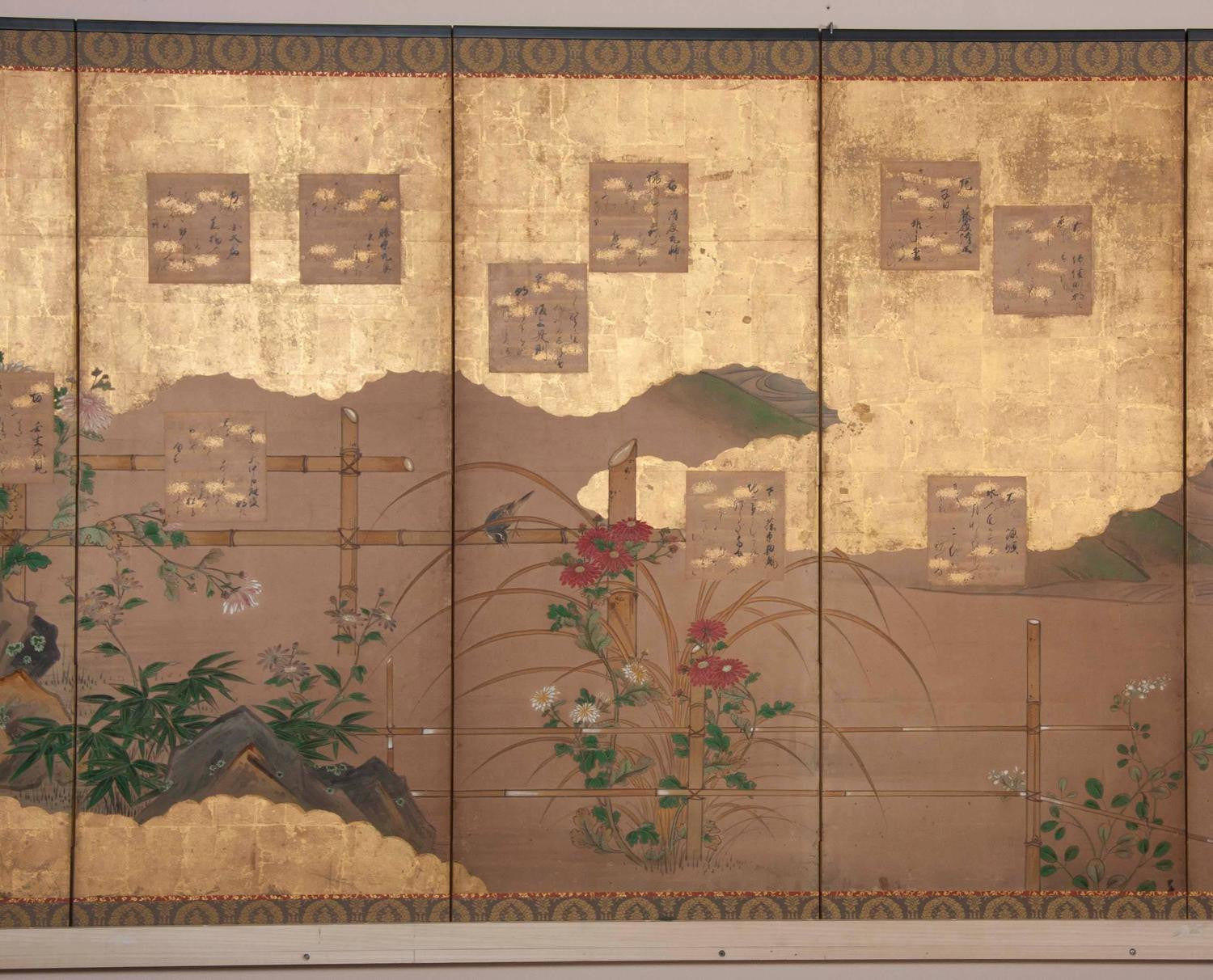 Beautiful Japanese Six-Panel Screen