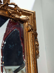 French Water Gilt Wood Mirror