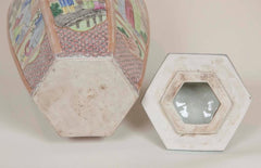 Pair of Large Chinese Export Covered Vases