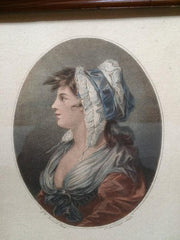 18th Century Color Engraving, "A St. Giles's Beauty"