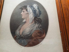 18th Century Color Engraving, "A St. Giles's Beauty"