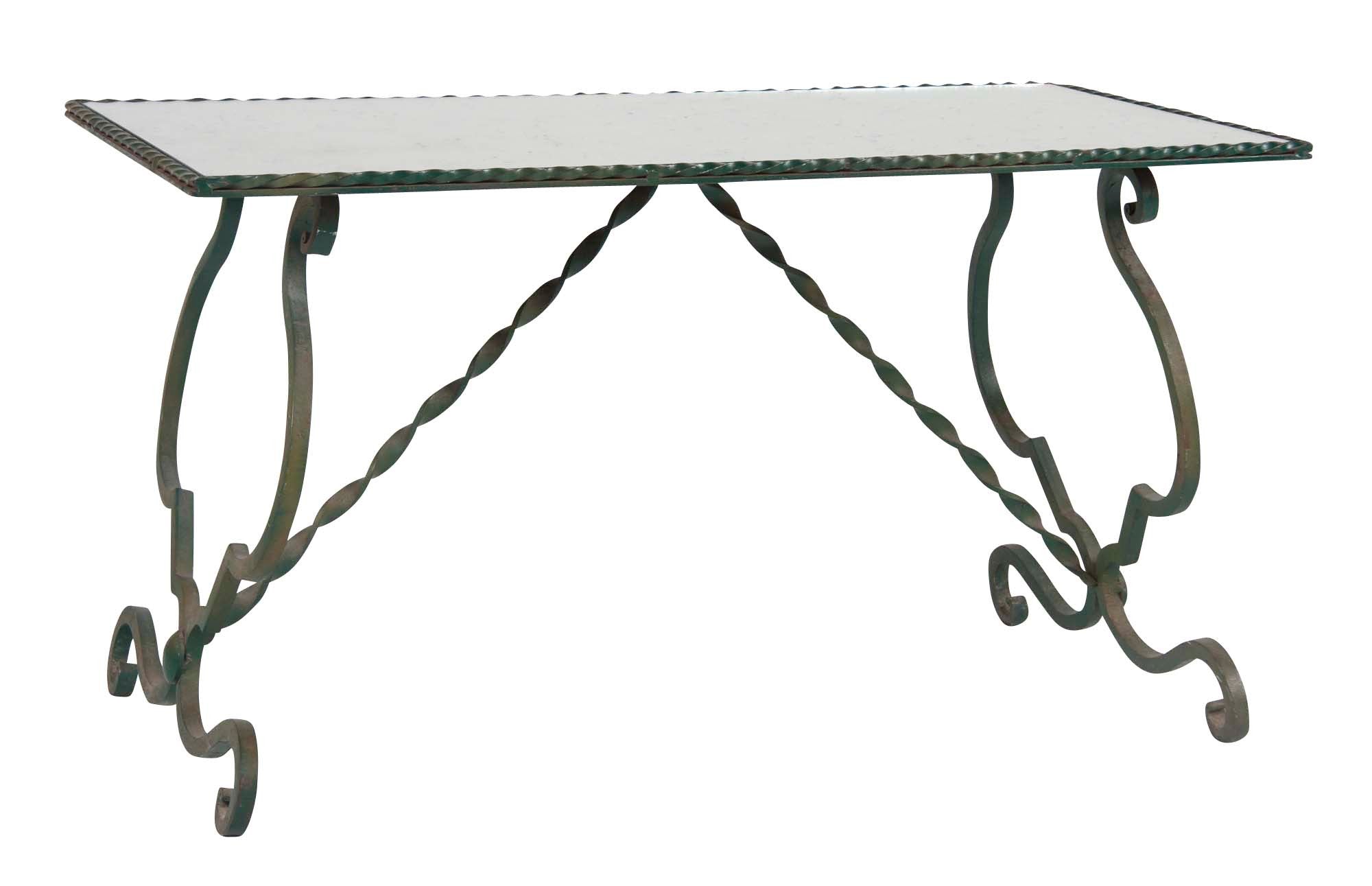 Continental Wrought Iron Coffee Table