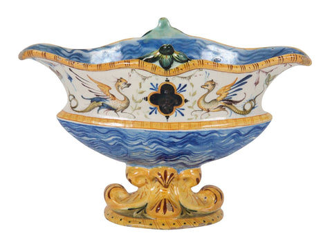 Majolica Gravy Boat by Cantagalli