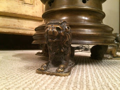 Gothic Revival Bronze Floor Lamp