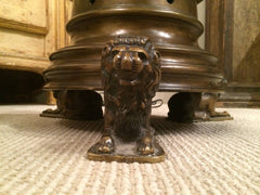 Gothic Revival Bronze Floor Lamp