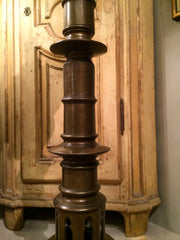 Gothic Revival Bronze Floor Lamp