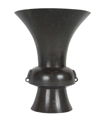 Gu Form Bronze Vase
