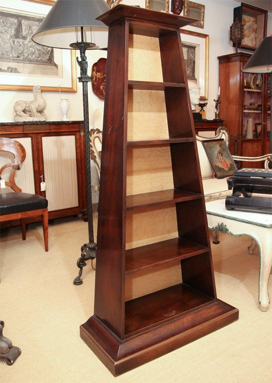 Regency Mahogany Etagere Display Shelf