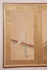 Japanese Edo Period Two-Panel Screen