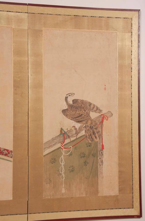 Japanese Edo Period Two-Panel Screen