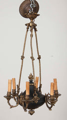 French Empire Bronze Chandelier