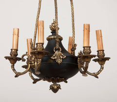 French Empire Bronze Chandelier