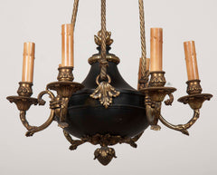 French Empire Bronze Chandelier